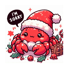 crab, Santa Claus, Christmas