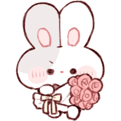 boy rabbit with a heavy love