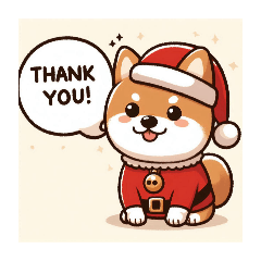 Shiba Inu, Santa Claus, Christmas