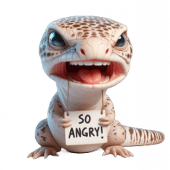 Gecko Emotion Expression Sticker