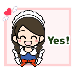 Maid LINE stickers of Konane(English)