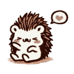 sitting hedgehog