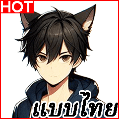 Cat Man Daily Phrases 4(Big Stickers)_TH