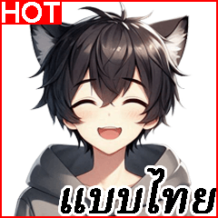 Cat Man Daily Phrases 3(Big Stickers)_TH