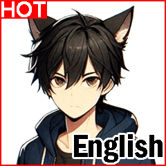 Cat Man Daily Phrases 4(Big Stickers)_EN