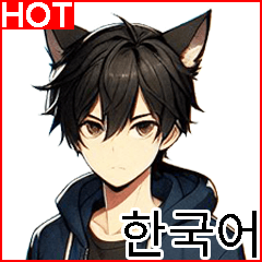 Cat Man Daily Phrases 4(Big Stickers)_KO