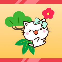 Chibi White cat (NEW YEAR)