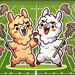 Enjoy Lacrosse! Alpaca LINE Stickers3