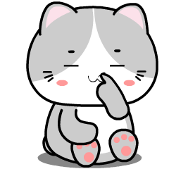 Baby Grey Cat 3 : Effect stickers