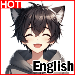 Cat Man Daily Phrases 3(Big Stickers)_EN