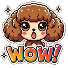 Cute Toy Poodle Stickers for Every Mood