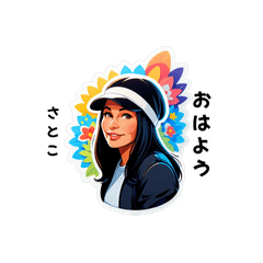 satoko-san's sticker by Tsukusuta ZEdk