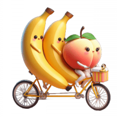 Banana and Peach 3P