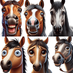 Adorable Horse Stickers 2