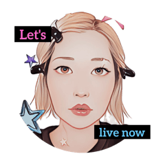 LIVE NOW LINE STAMP