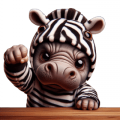 Angry Zebra and Hippo