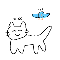 A cat and a blue bird1