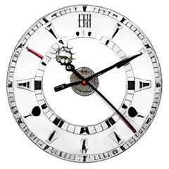 [For stamp arrangement] Clock