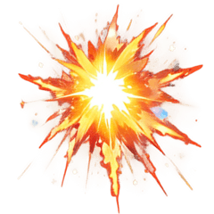 [For sticker arrangement] Explosion