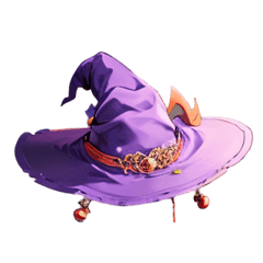 [For stamp arrangement] Witch's hat