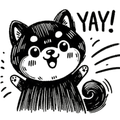 Cute ShibaInu Stickers for Every Emotion