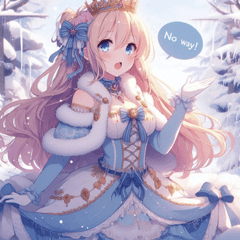 Snowy Princess Stickers@SFW