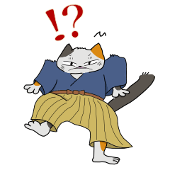 Ukiyo-e style funny cat Revised