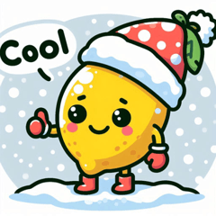 Snowy Lemon Stickers@SFW