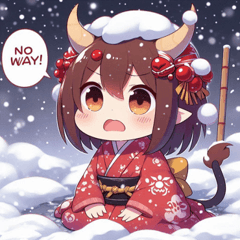 Snowy Oni Stickers@SFW