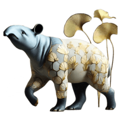 Porcelain Malayan Tapir