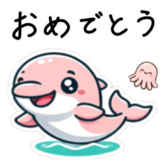 Cheerful Dolphins Sticker Set 3