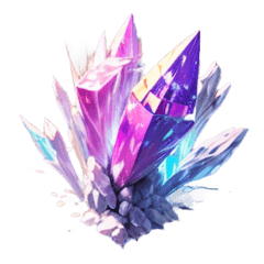 [For stamp arrangement] Crystal