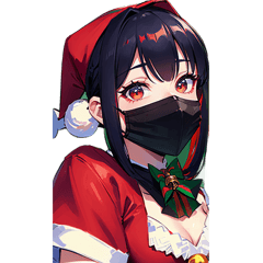 BIG/Black Mask/Santa Claus Girl