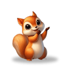 Cute Squirrel's Emotions