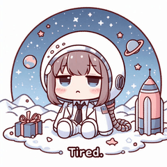 Snowy Space Stickers@SFW