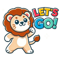 Cute Lion Stickers for Every Mood