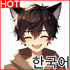 Cat Man Daily Phrases 5(Big Stickers)_KO