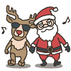 MV moving Santa with Rudolph