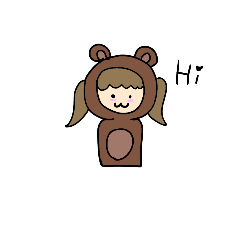 bear person cute