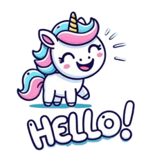 Adorable Unicorn Stickers: Spread Joy!