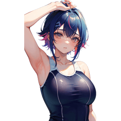 School Swimsuit Girls: Fun & Cute Vibes