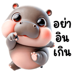 Cute chubby hippo: Popular words