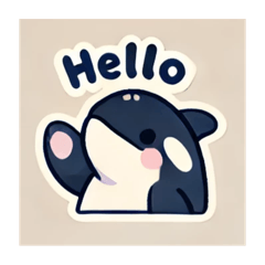 001A Cute Orca Swimming