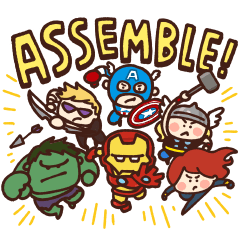 Marvel Stickers by Kanahei