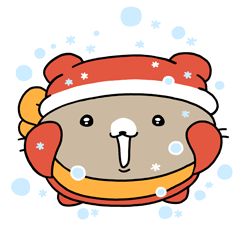 cold winter hamster