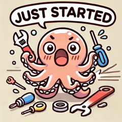 Clumsy Octopus Stickers2@SFW