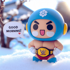 Snowy Wrestler Stickers@SFW