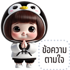 เปลี่ยนข้อความตามใจ: เพนกวิน คิ้วเกิร์ล