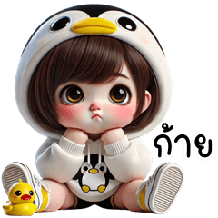 Penguin cute girl (Kum-muang)