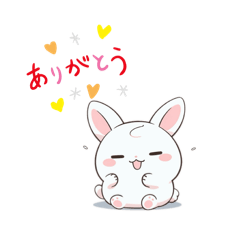 Fluffy Bunny Daily & Business Stickers